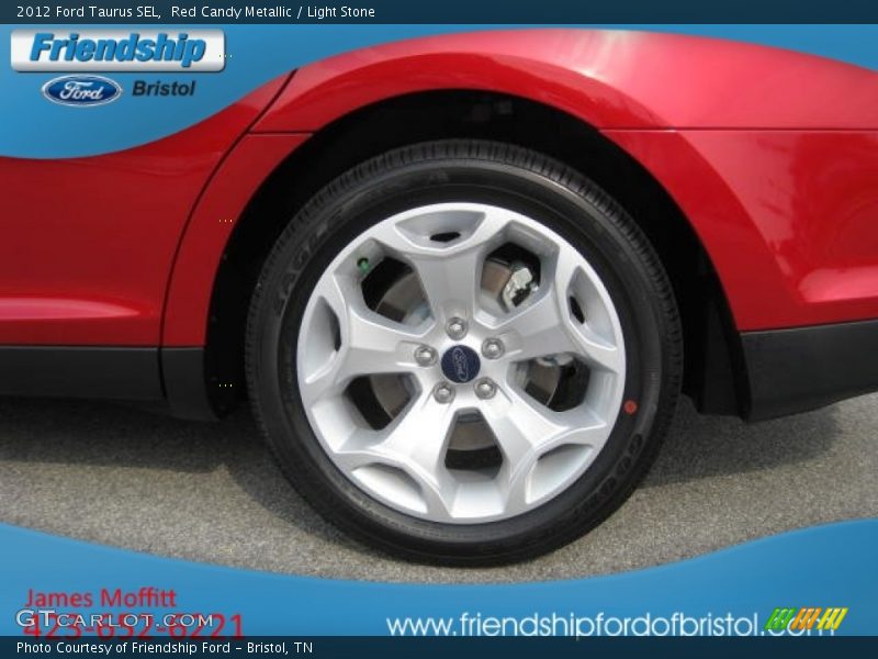 Red Candy Metallic / Light Stone 2012 Ford Taurus SEL