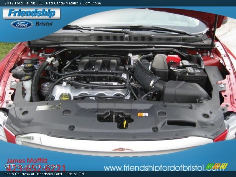 Red Candy Metallic / Light Stone 2012 Ford Taurus SEL
