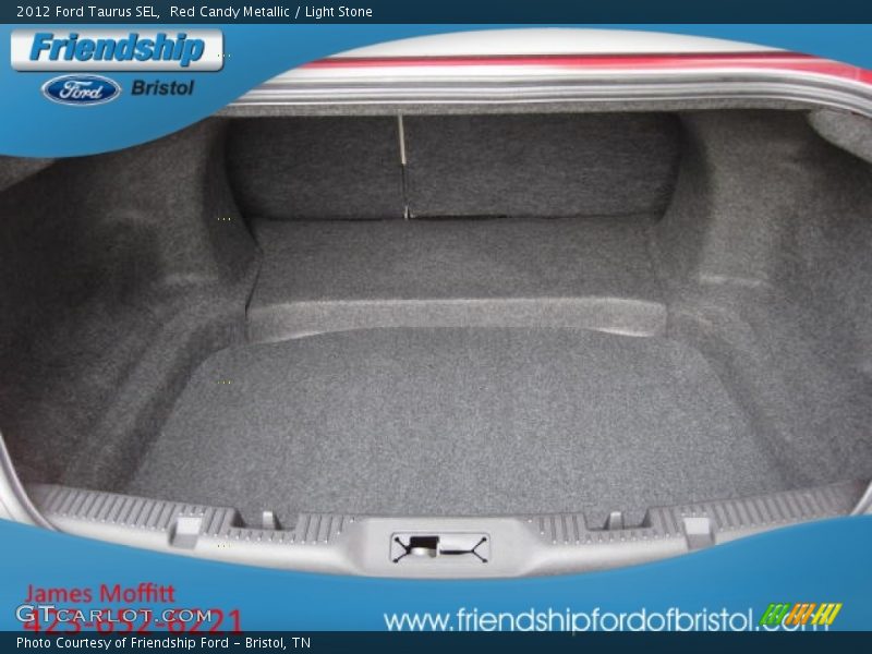 Red Candy Metallic / Light Stone 2012 Ford Taurus SEL