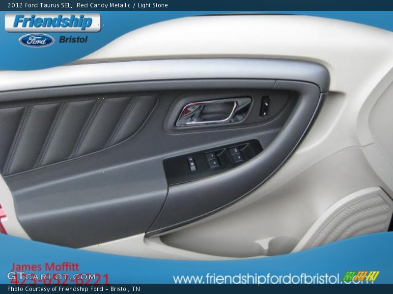 Red Candy Metallic / Light Stone 2012 Ford Taurus SEL