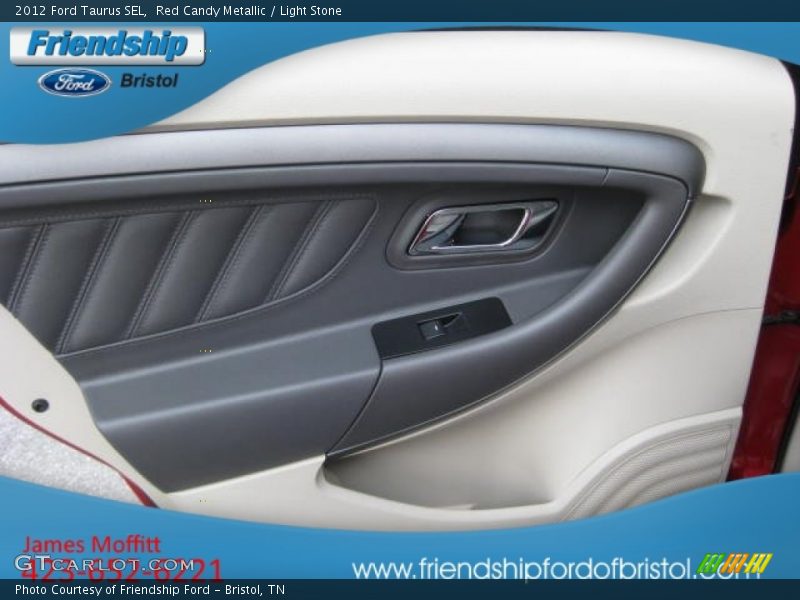 Red Candy Metallic / Light Stone 2012 Ford Taurus SEL