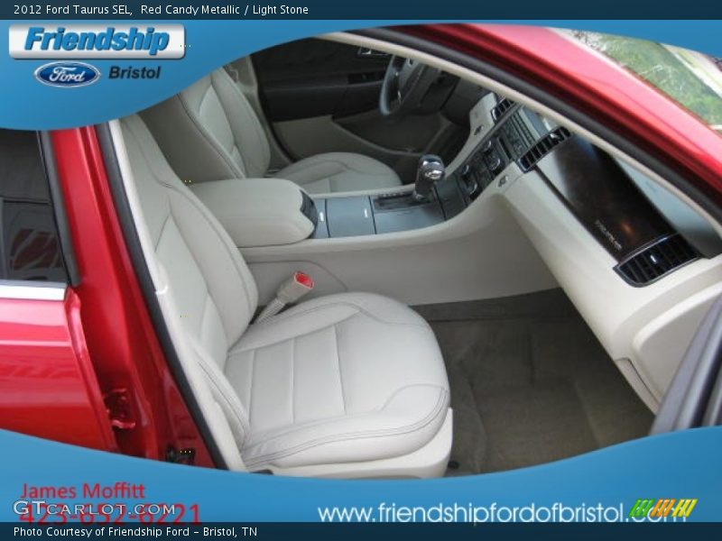 Red Candy Metallic / Light Stone 2012 Ford Taurus SEL