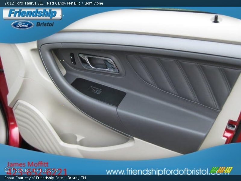 Red Candy Metallic / Light Stone 2012 Ford Taurus SEL