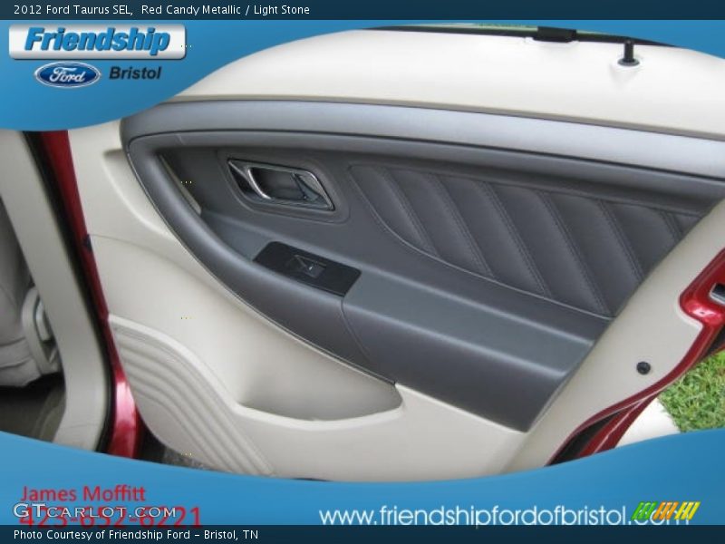 Red Candy Metallic / Light Stone 2012 Ford Taurus SEL