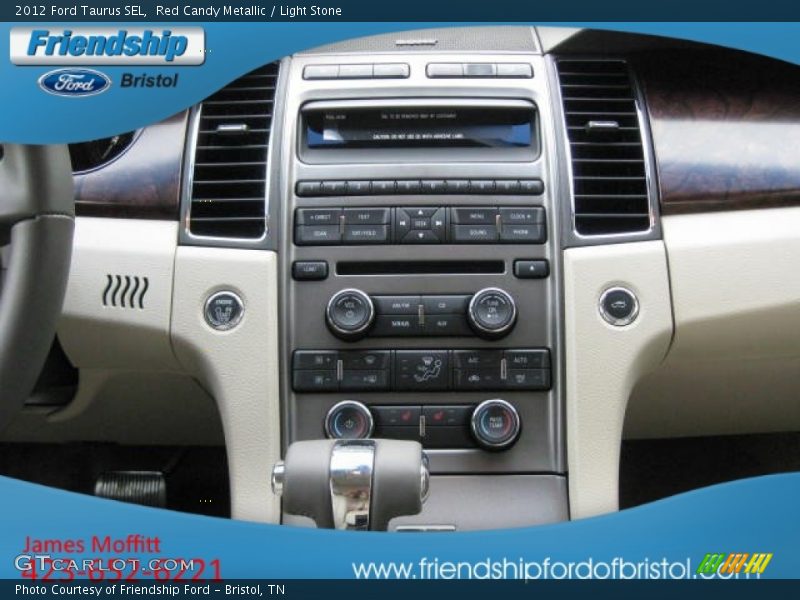 Red Candy Metallic / Light Stone 2012 Ford Taurus SEL