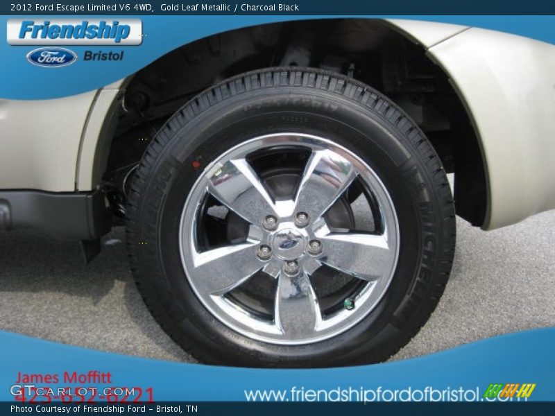 Gold Leaf Metallic / Charcoal Black 2012 Ford Escape Limited V6 4WD