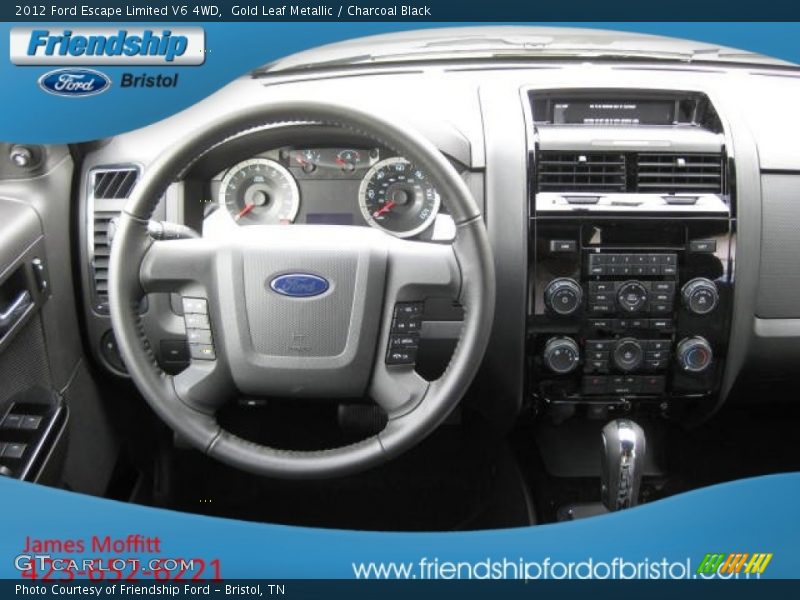 Gold Leaf Metallic / Charcoal Black 2012 Ford Escape Limited V6 4WD