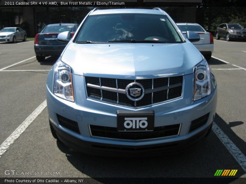 Blue Frost Metallic / Ebony/Titanium 2011 Cadillac SRX 4 V6 AWD