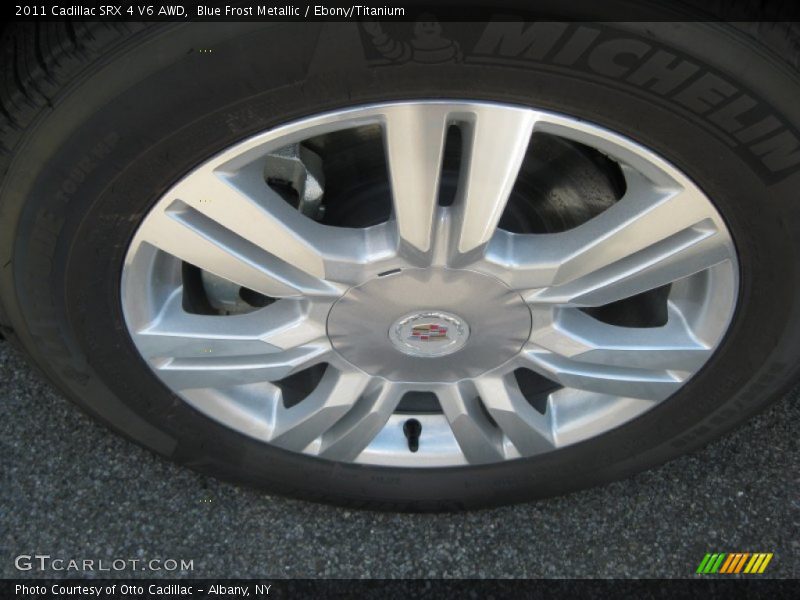 Blue Frost Metallic / Ebony/Titanium 2011 Cadillac SRX 4 V6 AWD