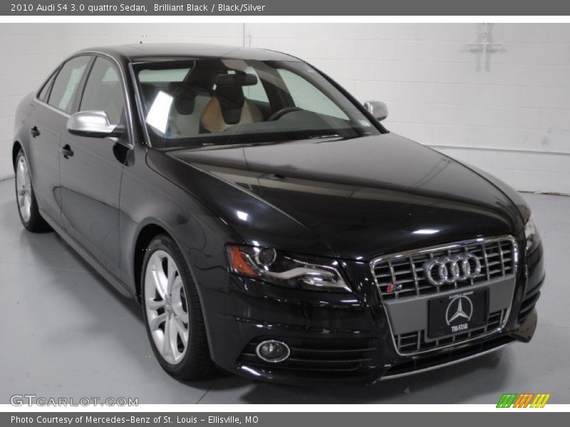 Brilliant Black / Black/Silver 2010 Audi S4 3.0 quattro Sedan
