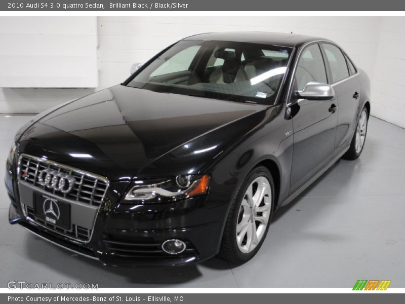 Brilliant Black / Black/Silver 2010 Audi S4 3.0 quattro Sedan