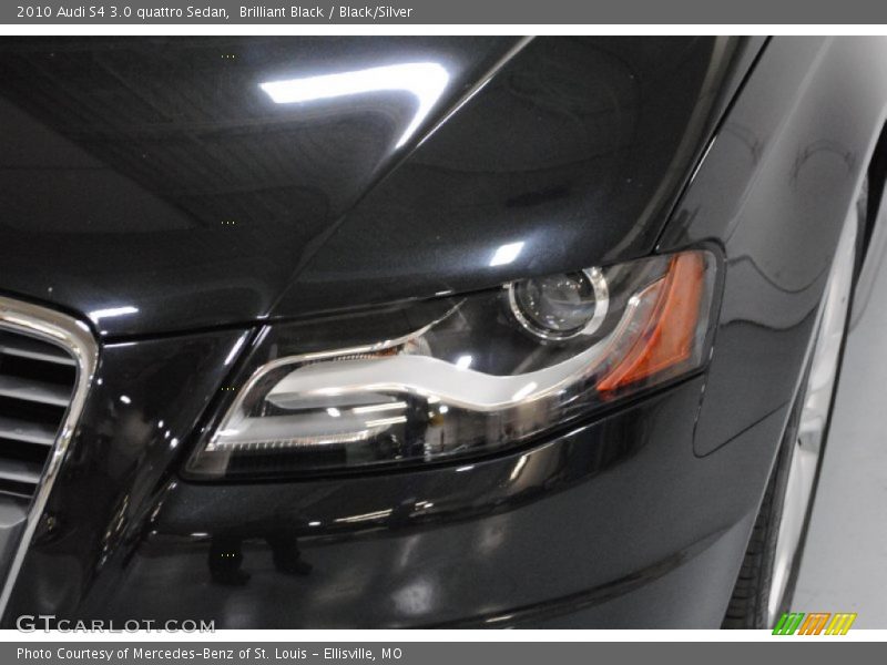 Brilliant Black / Black/Silver 2010 Audi S4 3.0 quattro Sedan