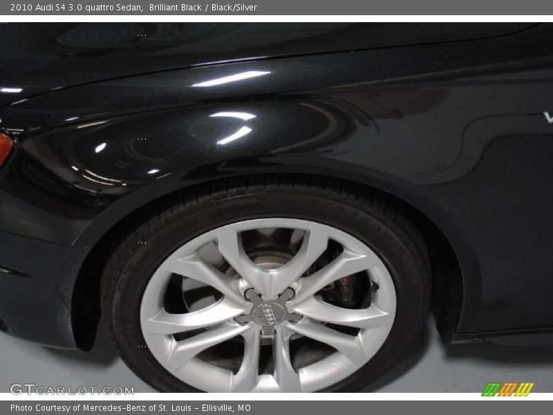 Brilliant Black / Black/Silver 2010 Audi S4 3.0 quattro Sedan