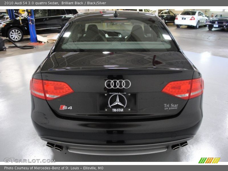 Brilliant Black / Black/Silver 2010 Audi S4 3.0 quattro Sedan