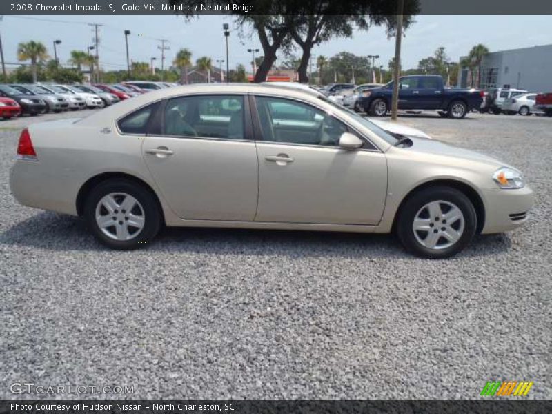 Gold Mist Metallic / Neutral Beige 2008 Chevrolet Impala LS