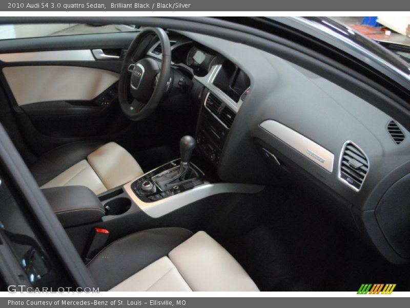 Brilliant Black / Black/Silver 2010 Audi S4 3.0 quattro Sedan