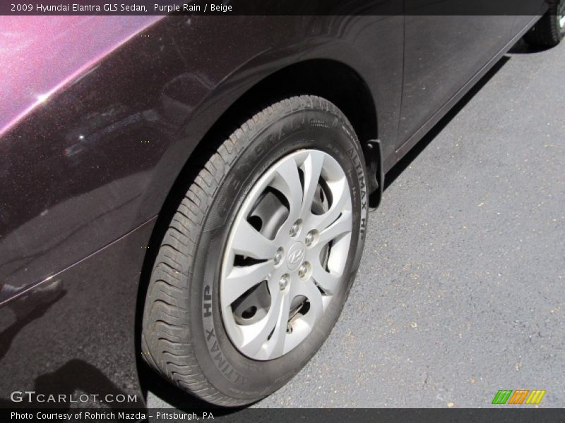 Purple Rain / Beige 2009 Hyundai Elantra GLS Sedan