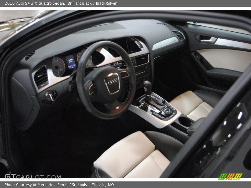 Black/Silver Interior - 2010 S4 3.0 quattro Sedan 