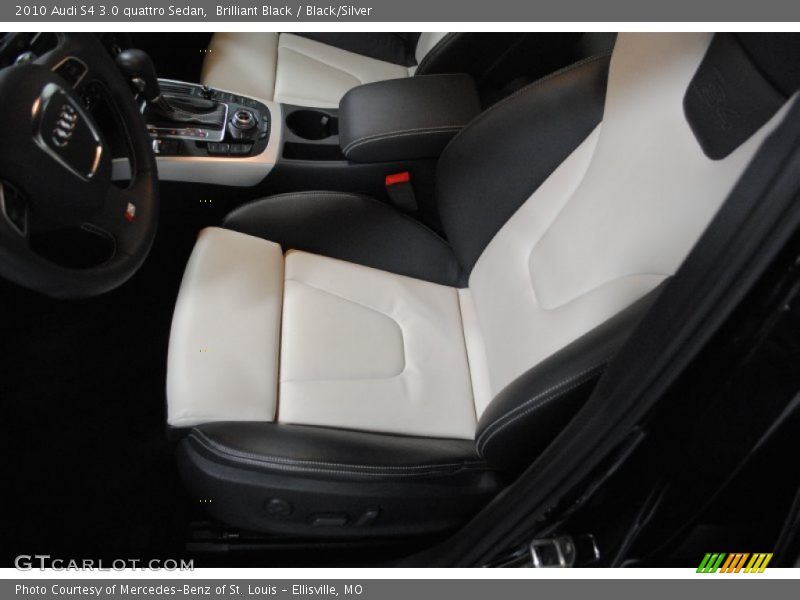 Brilliant Black / Black/Silver 2010 Audi S4 3.0 quattro Sedan