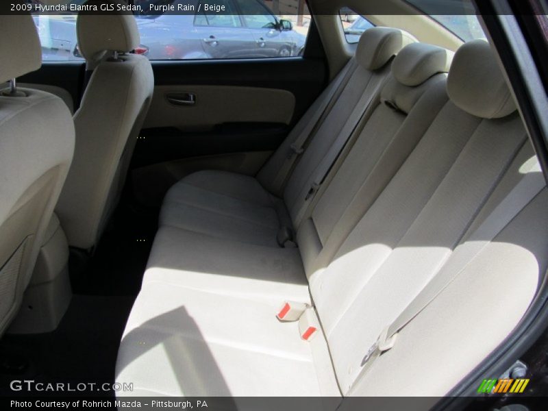 Purple Rain / Beige 2009 Hyundai Elantra GLS Sedan