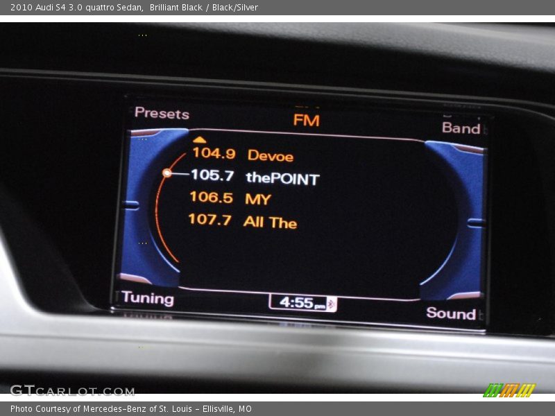 Brilliant Black / Black/Silver 2010 Audi S4 3.0 quattro Sedan