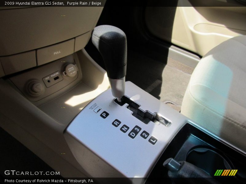 Purple Rain / Beige 2009 Hyundai Elantra GLS Sedan