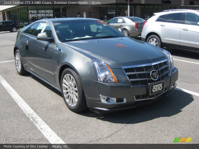 Evolution Green Metallic / Ebony 2011 Cadillac CTS 4 AWD Coupe