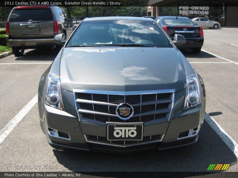 Evolution Green Metallic / Ebony 2011 Cadillac CTS 4 AWD Coupe