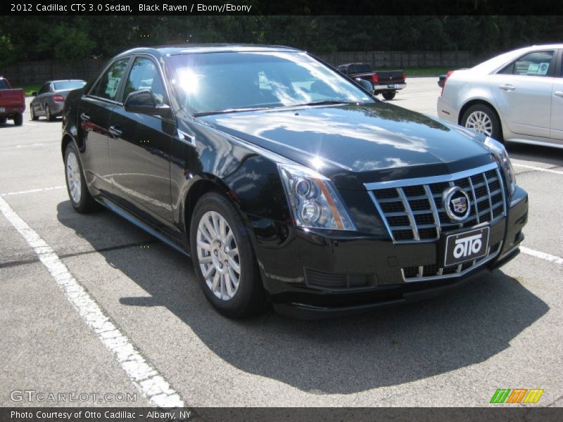 Black Raven / Ebony/Ebony 2012 Cadillac CTS 3.0 Sedan