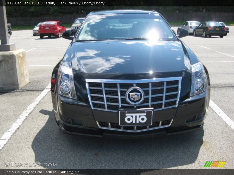 Black Raven / Ebony/Ebony 2012 Cadillac CTS 3.0 Sedan