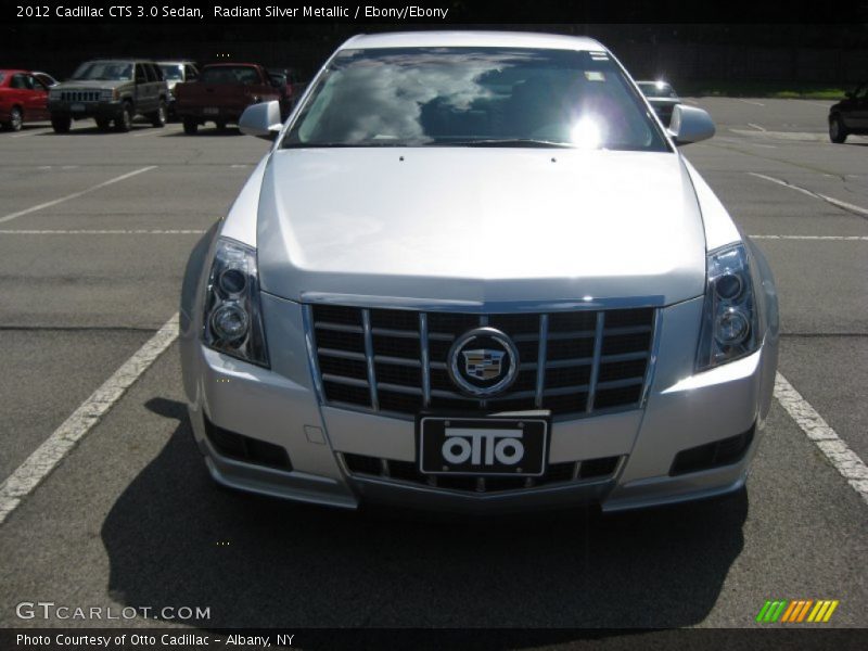 Radiant Silver Metallic / Ebony/Ebony 2012 Cadillac CTS 3.0 Sedan