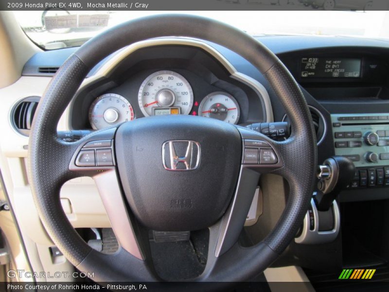 Mocha Metallic / Gray 2009 Honda Pilot EX 4WD