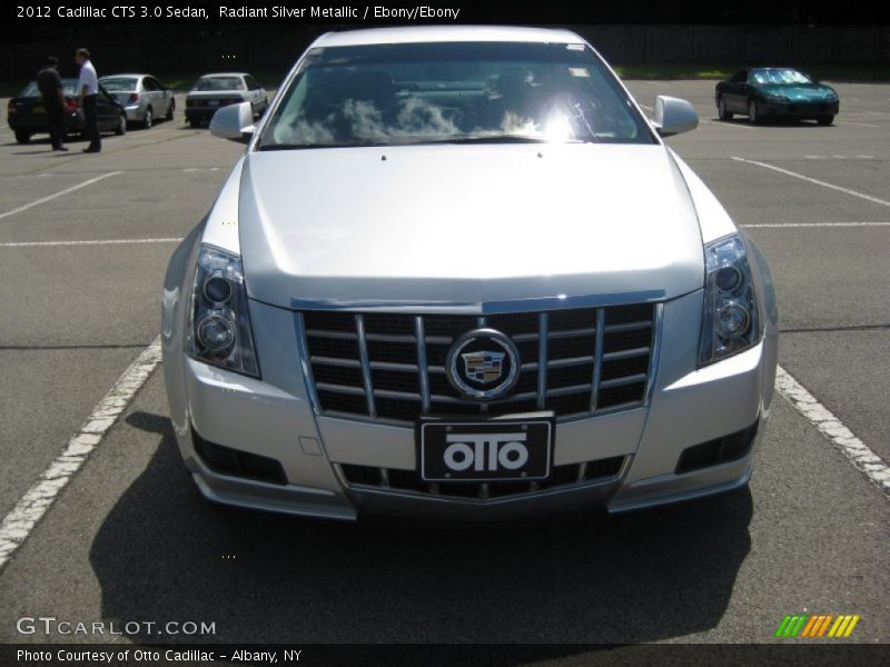 Radiant Silver Metallic / Ebony/Ebony 2012 Cadillac CTS 3.0 Sedan