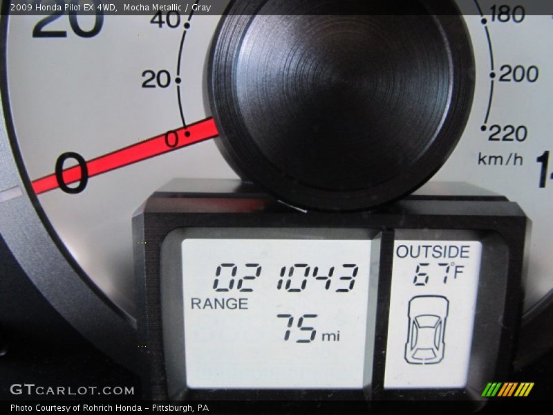 Mocha Metallic / Gray 2009 Honda Pilot EX 4WD