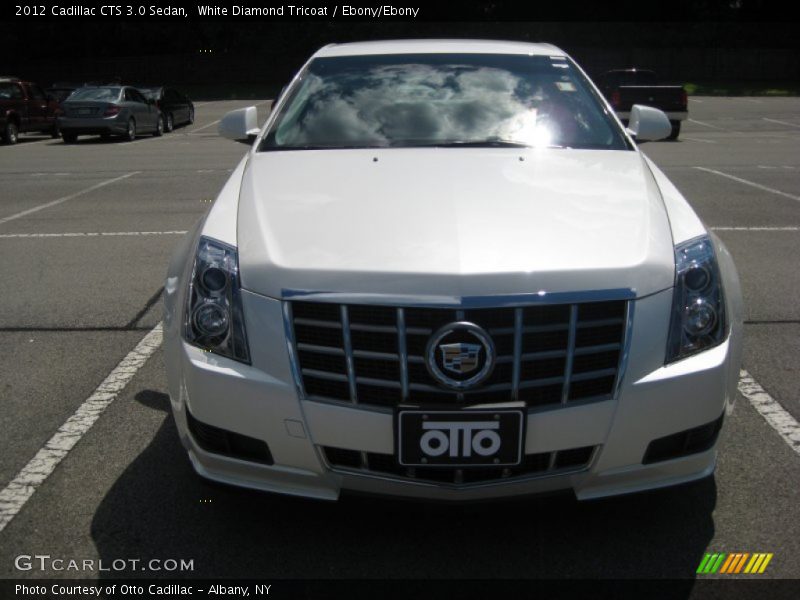 White Diamond Tricoat / Ebony/Ebony 2012 Cadillac CTS 3.0 Sedan