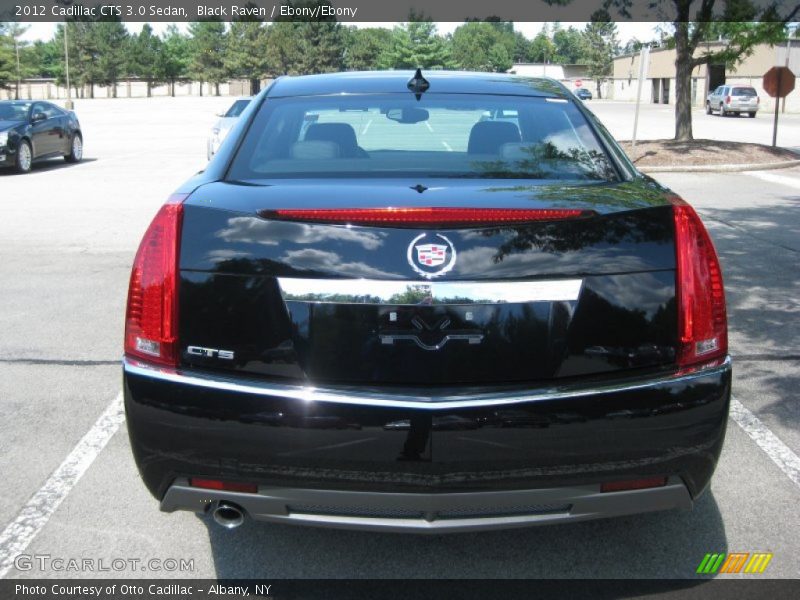 Black Raven / Ebony/Ebony 2012 Cadillac CTS 3.0 Sedan