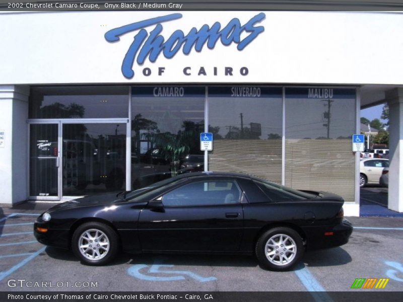 Onyx Black / Medium Gray 2002 Chevrolet Camaro Coupe