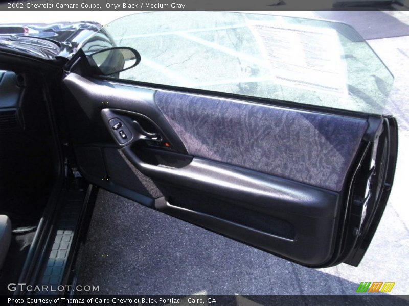 Onyx Black / Medium Gray 2002 Chevrolet Camaro Coupe