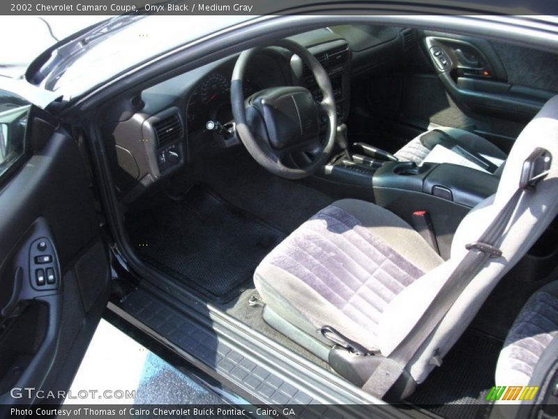 Medium Gray Interior - 2002 Camaro Coupe 