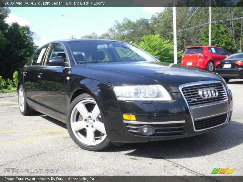 Brilliant Black / Ebony 2005 Audi A6 4.2 quattro Sedan