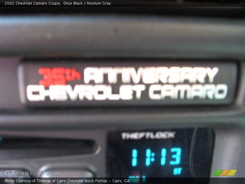 Onyx Black / Medium Gray 2002 Chevrolet Camaro Coupe