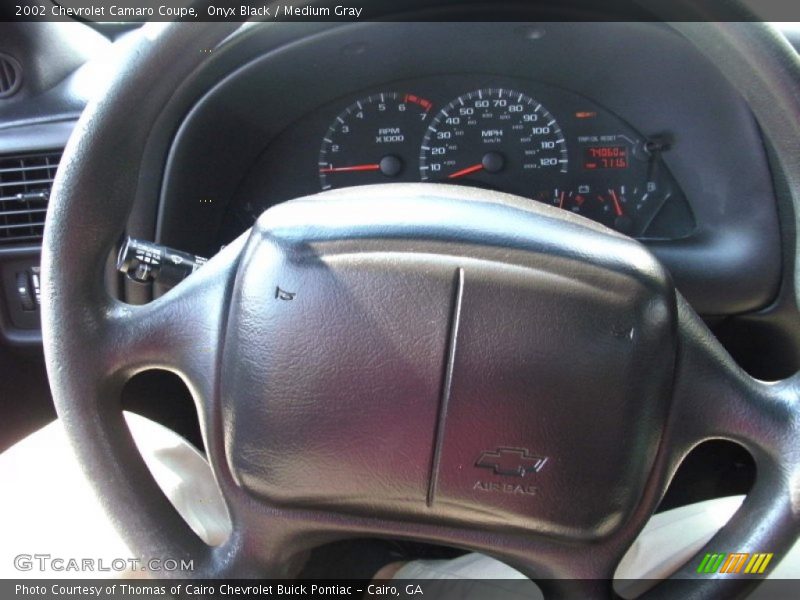 Onyx Black / Medium Gray 2002 Chevrolet Camaro Coupe
