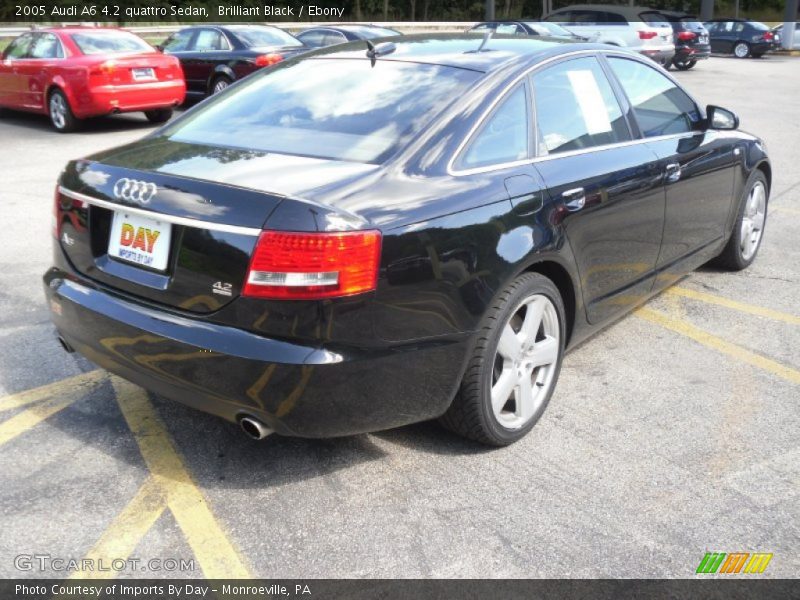Brilliant Black / Ebony 2005 Audi A6 4.2 quattro Sedan