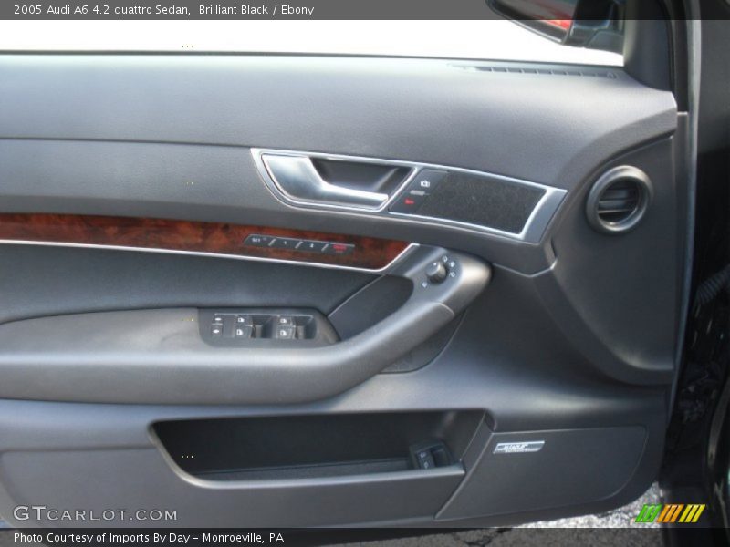 Brilliant Black / Ebony 2005 Audi A6 4.2 quattro Sedan
