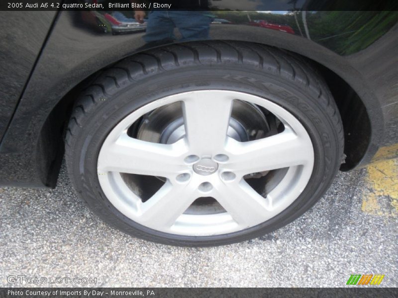 Brilliant Black / Ebony 2005 Audi A6 4.2 quattro Sedan