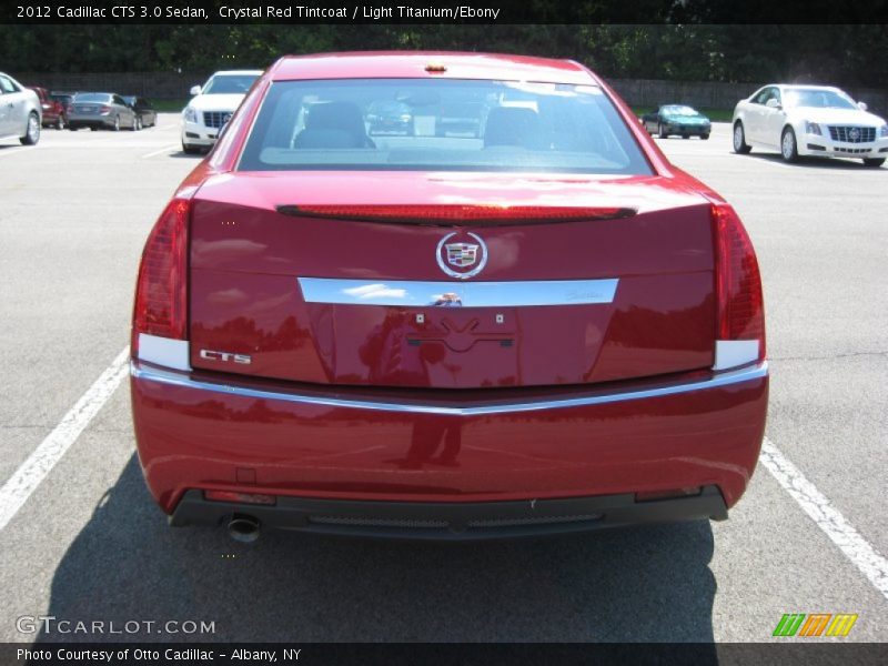 Crystal Red Tintcoat / Light Titanium/Ebony 2012 Cadillac CTS 3.0 Sedan