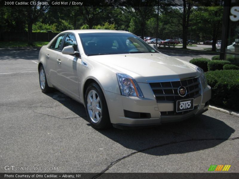 Gold Mist / Ebony 2008 Cadillac CTS Sedan