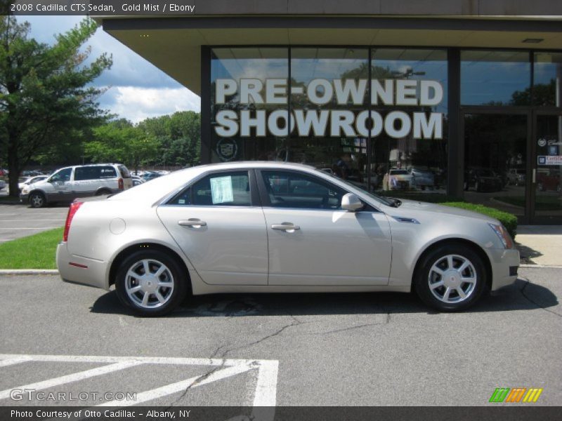 Gold Mist / Ebony 2008 Cadillac CTS Sedan