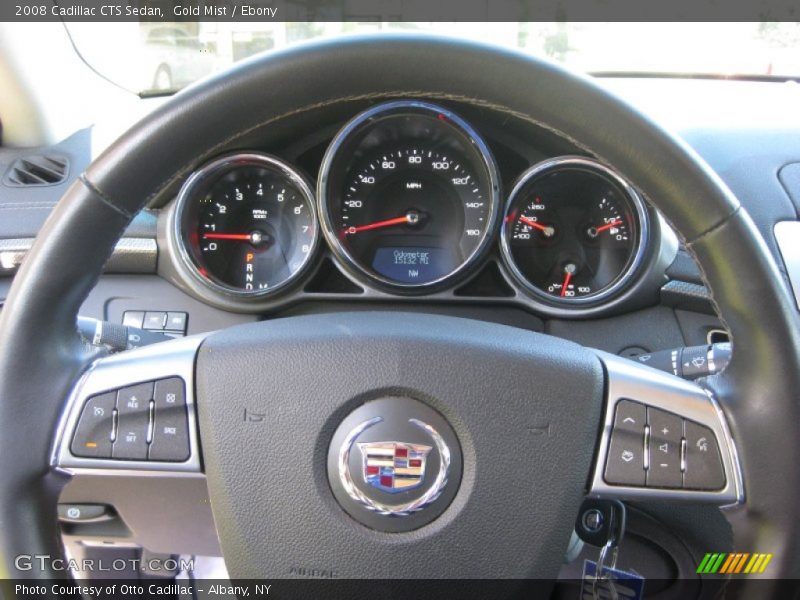 Gold Mist / Ebony 2008 Cadillac CTS Sedan