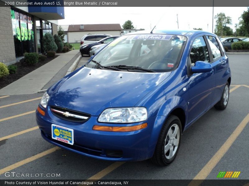 Bright Blue Metallic / Charcoal 2008 Chevrolet Aveo Aveo5 LS